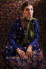 Pakistani Navy Blue Hand-Embellished Silk Salwar Kameez (3-Piece) - Image 7