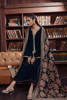 Pakistani Navy Blue Embellished Velvet Salwar Kameez (3-Piece) - Image 4