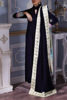 Navy Blue Embellished Velvet Salwar Kameez (3-Piece) - Image 3