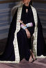 Navy Blue Embellished Velvet Salwar Kameez (3-Piece) - Image 6
