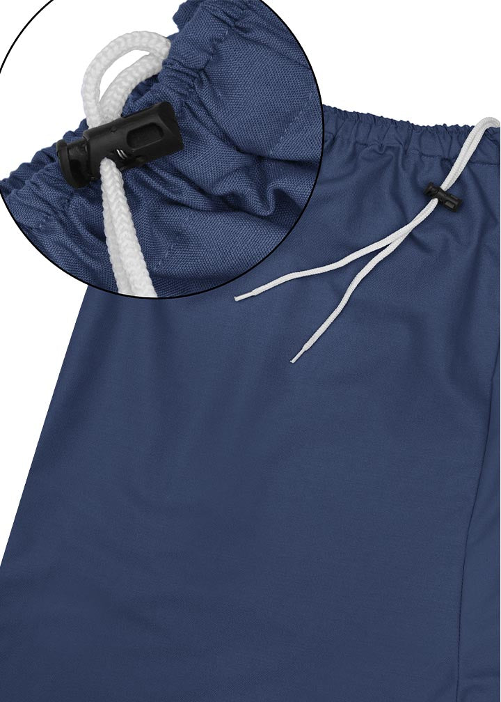 Navy and Black Blended Waistcoat Kurta (3-Piece) - Image 6