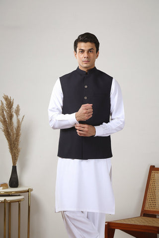 Navy Premium Suiting Waistcoat (3-Piece) - Image 7