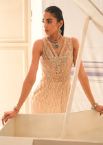 Nude Embellished Net Gown (3-Piece) - Image 5