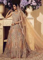 Skin Embellished Net Tissue Bridal Gown (3-Piece) - Image 3