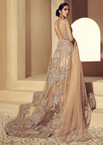 Skin Embellished Net Tissue Bridal Gown (3-Piece) - Image 5