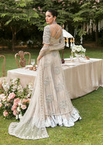 Nude Pearl & Crystal Net Pishwas Dress (3-Piece) - Image 5