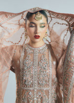 Pakistani Nude Hand-Embellished Organza Sharara (3-Piece) - Image 3