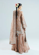Pakistani Nude Hand-Embellished Organza Sharara (3-Piece) - Image 9