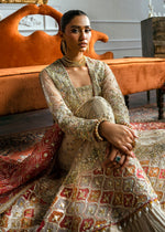 Nude Embellished Net Gown with Sharara (4-Piece) - Image 10