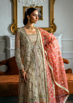 Nude Embellished Net Gown with Sharara (4-Piece) - Image 5