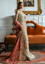 Nude Embellished Net Gown with Sharara (4-Piece) - Image 6