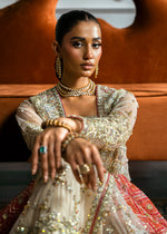 Nude Embellished Net Gown with Sharara (4-Piece) - Image 7