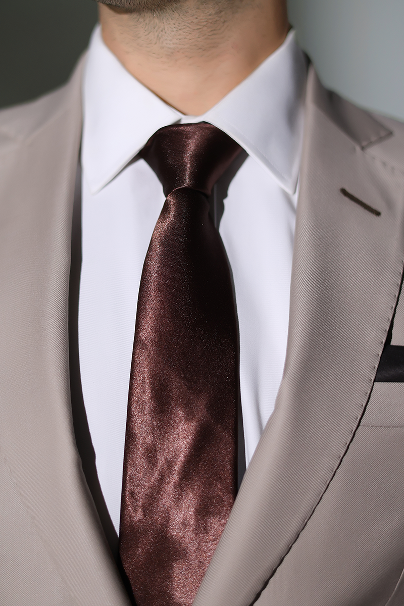 Skin Tailored Tropical Wool Blend Groom Suit (2-Piece) - Image 5