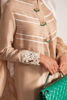 Pakistani Nude 3D Embroidered Raw Silk Kurta Set (3-Piece) - Image 6