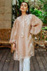 Nude Embroidered Rawsilk Kurta Set (2-Piece) - Image 3