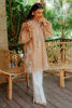 Nude Embroidered Rawsilk Kurta Set (2-Piece) - Image 4