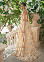 Orange Embellished Net Gown with Raw Silk Inner (2-Piece) - Image 6