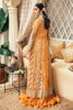 Pakistani Burnt Orange Embellished Net Pishwas Dress (2-Piece) - Image 6