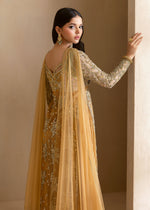 Indian Orange Embellished Net & Lama Sharara (3-Piece) - Image 10