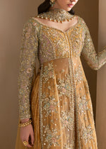 Indian Orange Embellished Net & Lama Sharara (3-Piece) - Image 4