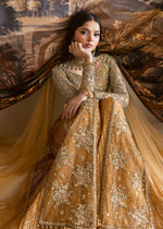 Orange Embroidered Net Sharara (3-Piece) - Image 9