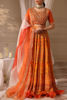 Orange Hand-Embellished Organza Lehenga (3-Piece) - Image 2