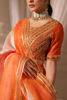 Orange Hand-Embellished Organza Lehenga (3-Piece) - Image 8