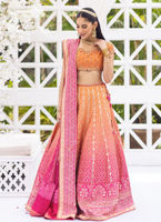 Ombre Embellished Pure Silk Lehenga Choli (3-Piece) - Image 2