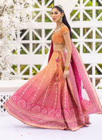 Ombre Embellished Pure Silk Lehenga Choli (3-Piece) - Image 3