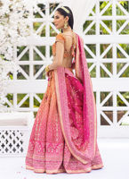 Ombre Embellished Pure Silk Lehenga Choli (3-Piece) - Image 4