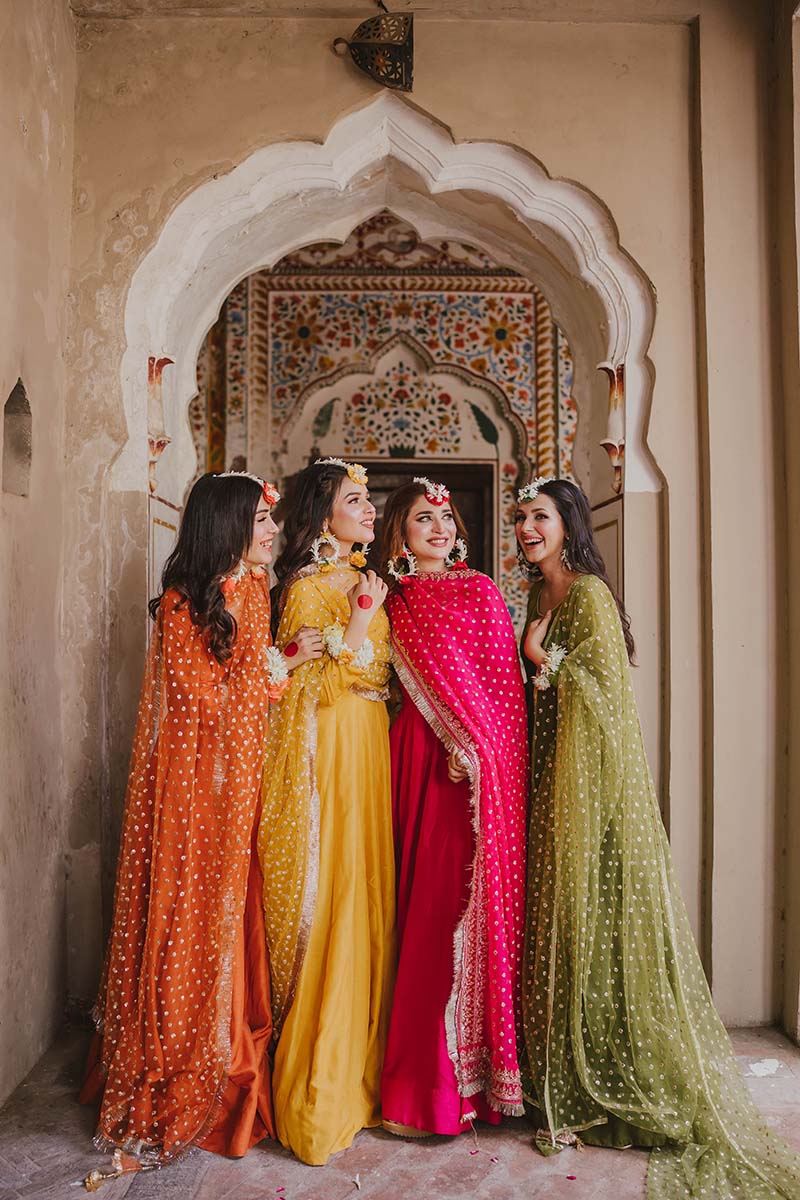 Multicolor Sequin Raw Silk Bridesmaid Maxi (2-Piece) - Image 4