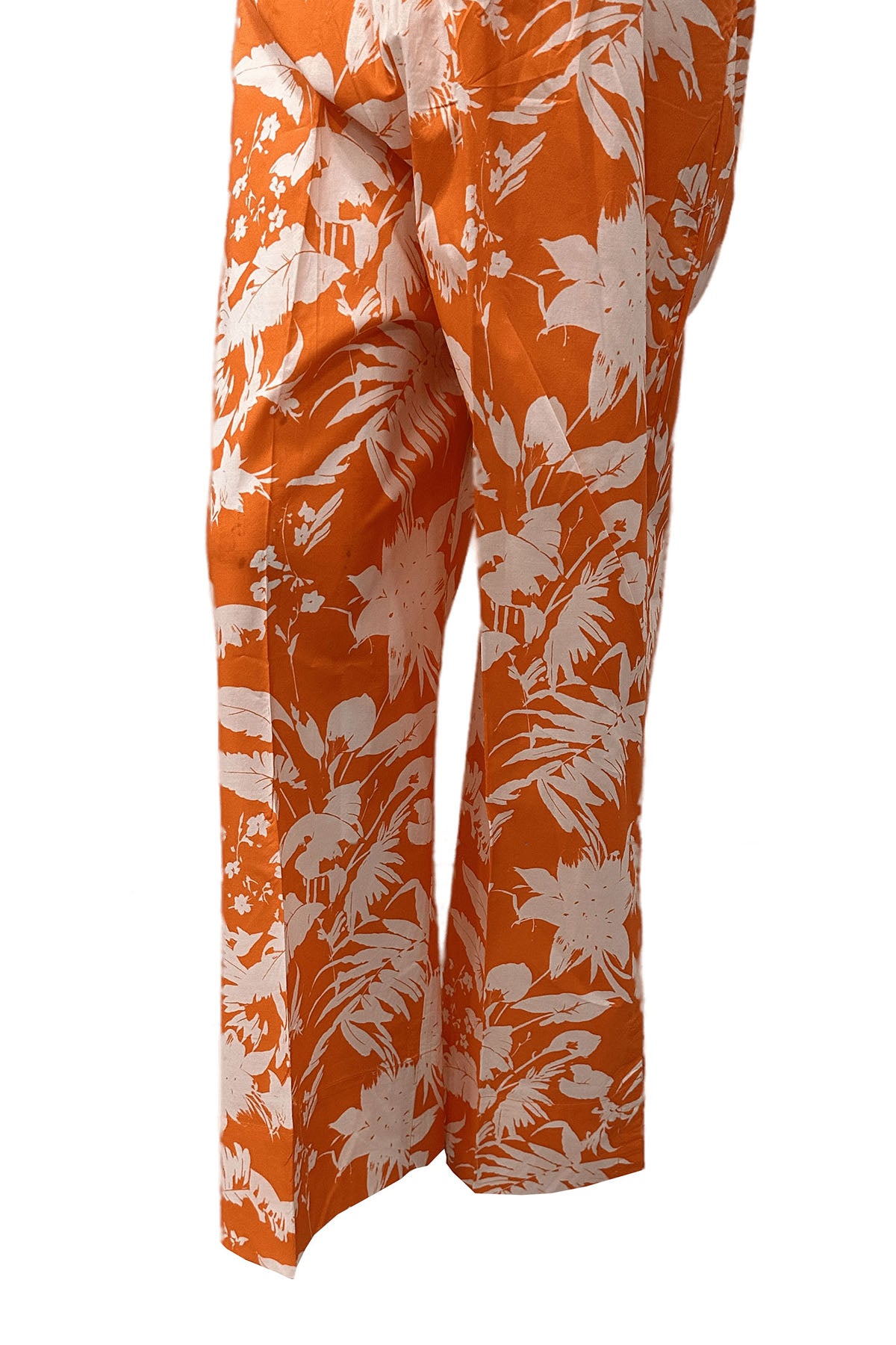 Pakistani Orange Digital Printed Cotton Trouser (1-Pc) - Image 2