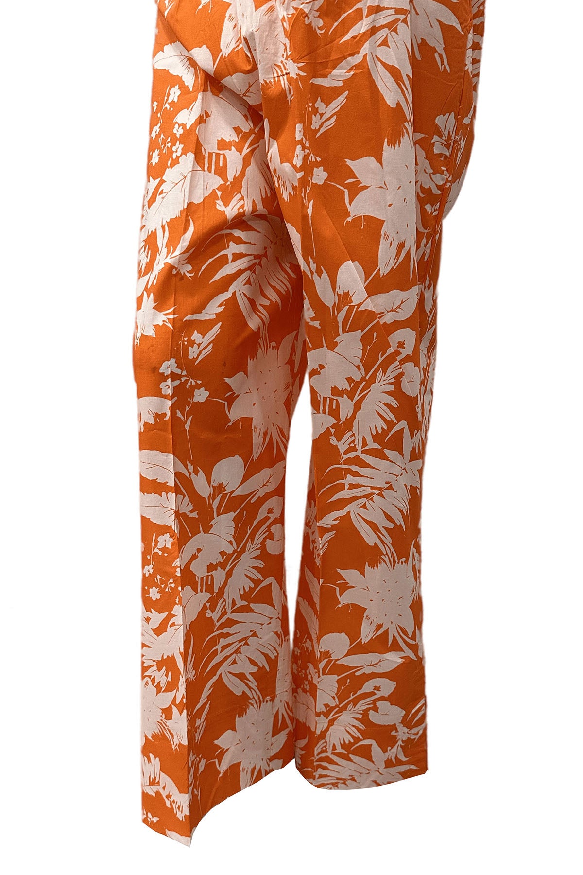 Pakistani Orange Digital Printed Cotton Trouser (1-Pc) - Image 3