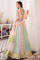 Multicoloured Zardozi Net Kalidar Dress (3-Piece) - Image 7