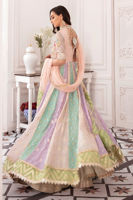 Multicoloured Zardozi Net Kalidar Dress (3-Piece) - Image 8