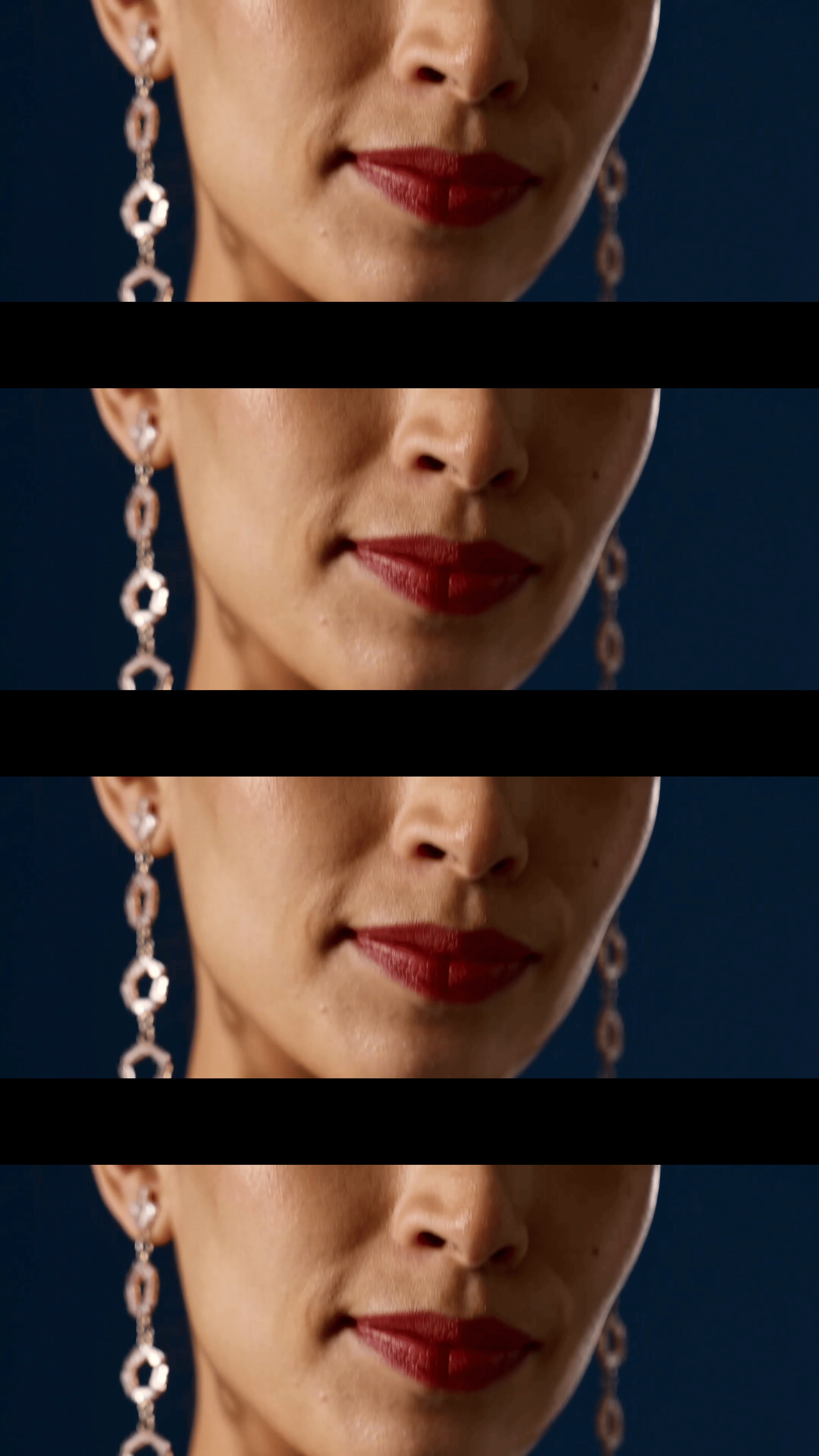 Champagne Peach Embroidered Chiffon Saree (2-Piece) - Image 3