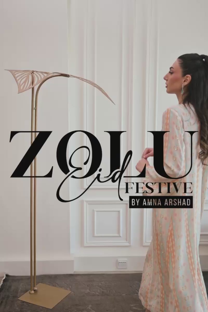 Pastel Embroidered Crepe Silk Salwar Kameez (2-Piece) - Image 7