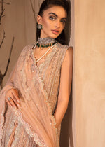 Pakistani Pink Embroidered Net Anarkali Dress (2-Piece) - Image 5