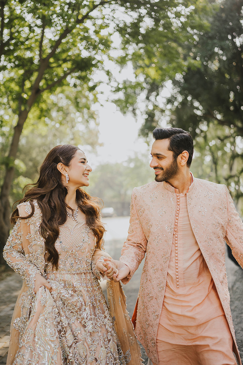 Peach Embroidered Raw Silk Short Sherwani (3-Piece) - Image 3