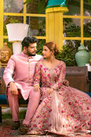 Dusty Pink Pure Raw Silk Sherwani (2-Piece) - Image 4