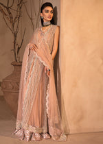 Indian Pink Embroidered Net Anarkali Dress (2-Piece) - Image 6