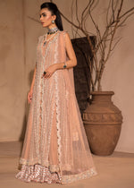 Indian Pink Embroidered Net Anarkali Dress (2-Piece) - Image 7