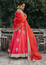 Indian Deep Pink Embroidered Silk Anarkali Dress (2-Piece) - Image 7