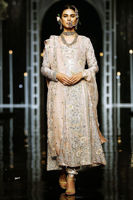 Powder Pink Zardozi Shimmery Chiffon Angrakha (3-Piece) - Image 5