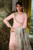 Powder Pink Embroidered Georgette Angrakha (3-Piece) - Image 3