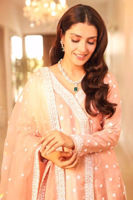 Malmaison Rose Embroidered Self-Jamawar Angrakha (3-Piece) - Image 3