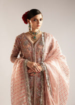 Blush Pink Embellished Organza Jacket Set (4-Piece) - Image 10