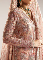 Blush Pink Embellished Organza Jacket Set (4-Piece) - Image 3