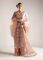 Blush Pink Embellished Organza Jacket Set (4-Piece) - Image 9