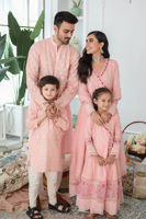 Powder Pink Schiffli Cotton Embroidered Kurta (2-Piece) - Image 7